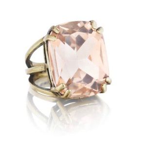Chloe + Isabel Blush + gold cocktail ring